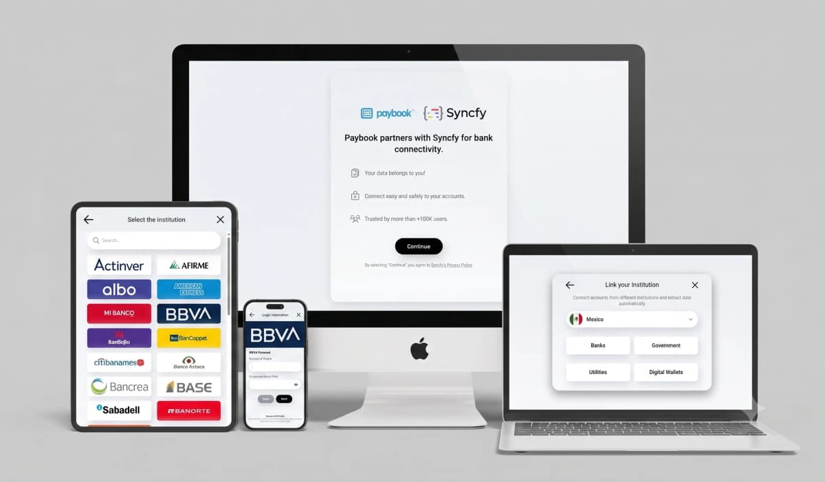 Paybook Embedded Fintech Widgets